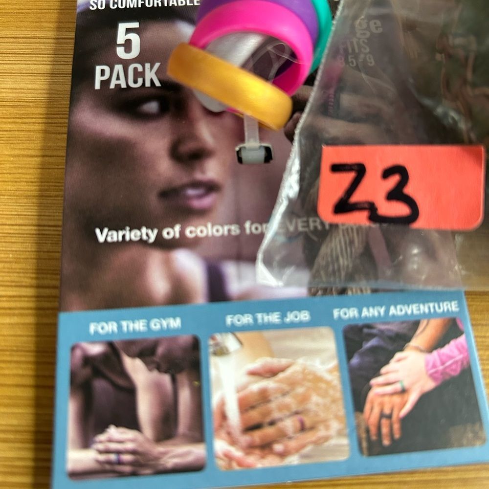 Silicone Rings 5 Pack - Multicolor - Picture 5 of 5